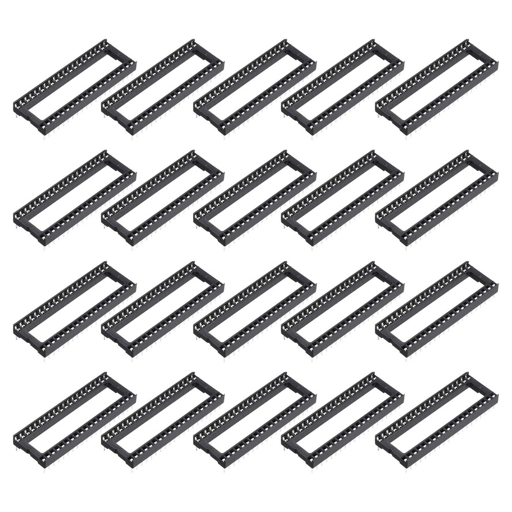 20Pcs DIP IC Chip Socket Adapter 40 Pin IC Assortment Kit 2.54mm/0.1"