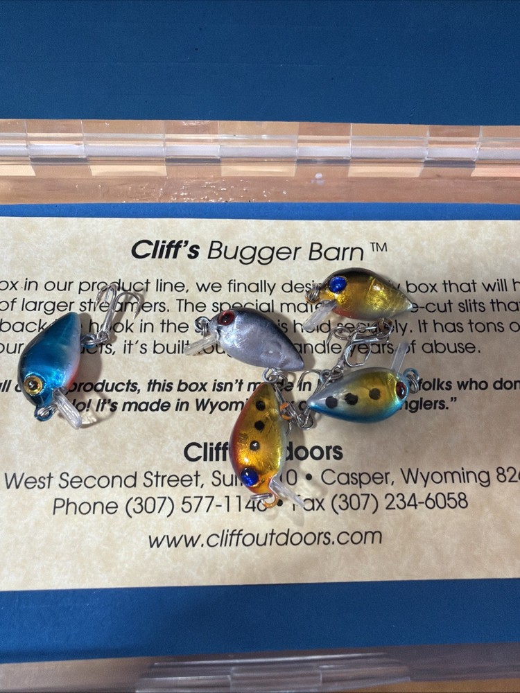 Cliff Outdoors Bugger Barn Fly Box With Extra Lures