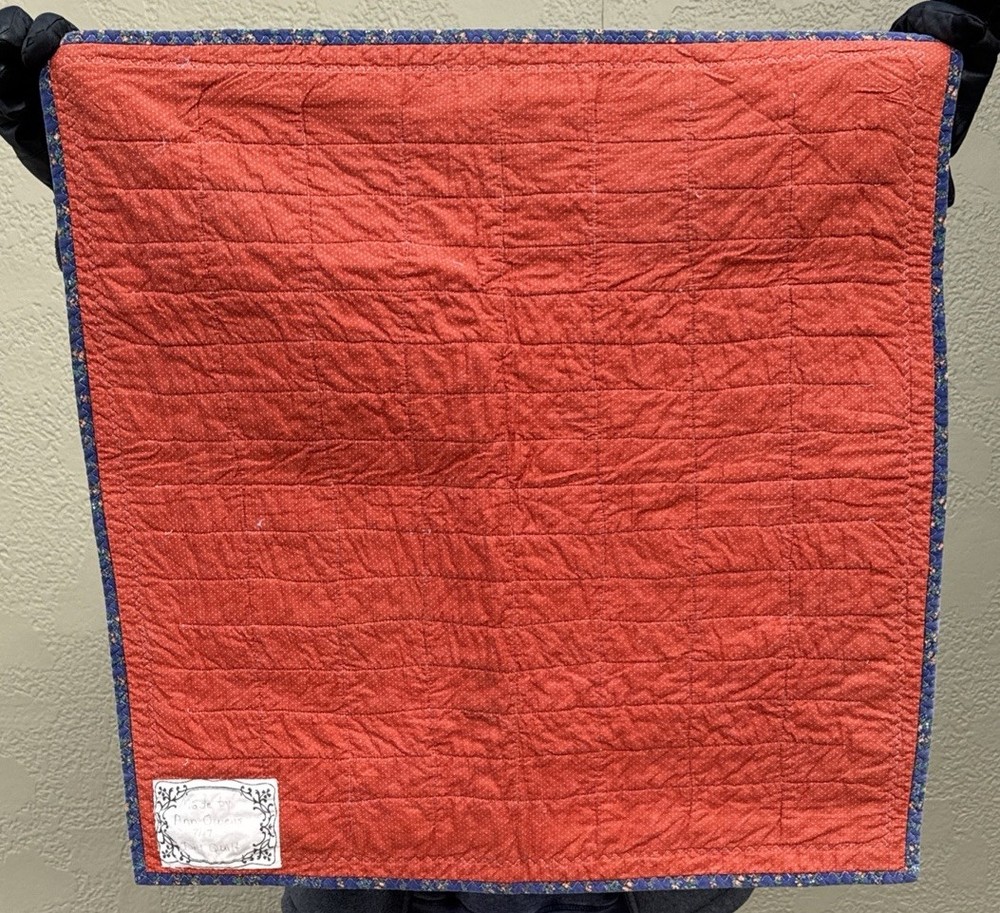 Handmade Quilt Baby Lap 26"x26" Wall Display Patchwork EUC Doll
