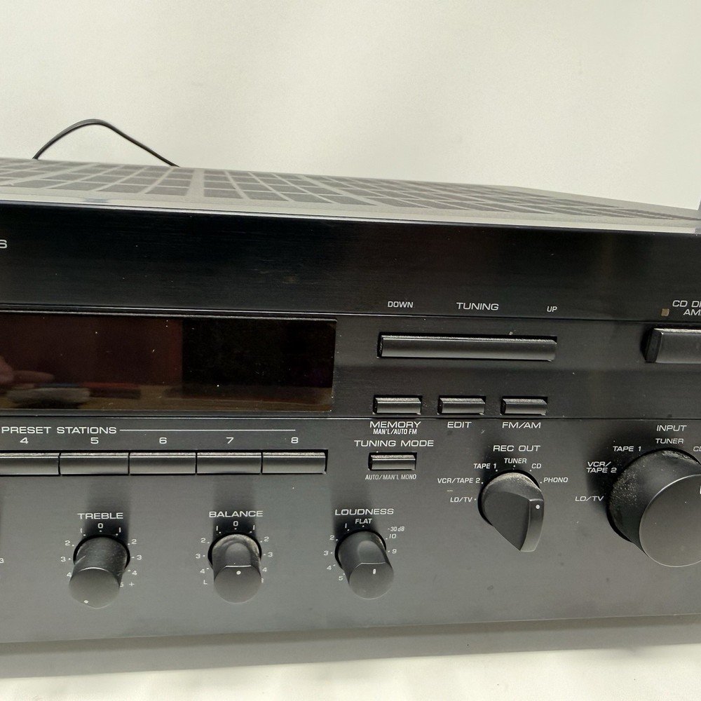 Yamaha RX-596 AM-FM Stereo Receiver Phono Input Tested Working No Remote