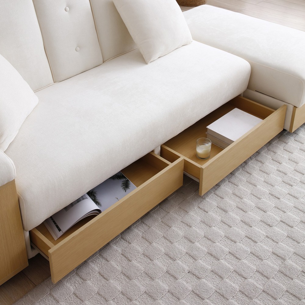 Convertible Sleeper Sofa Couch,Multifunctional Double Folding Sofa Bed,Storage