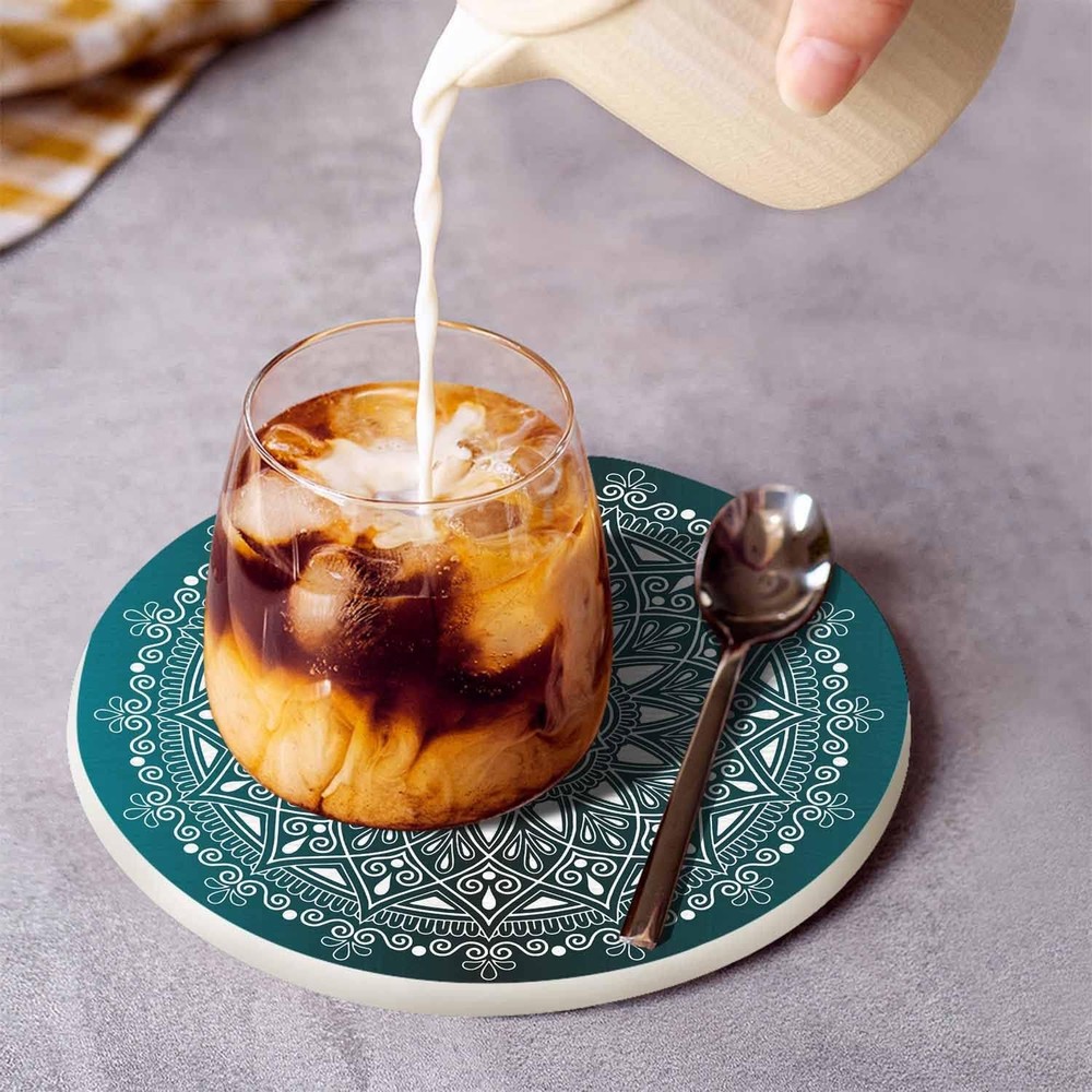 Mandala Pattern Coasters for 4''x4'',