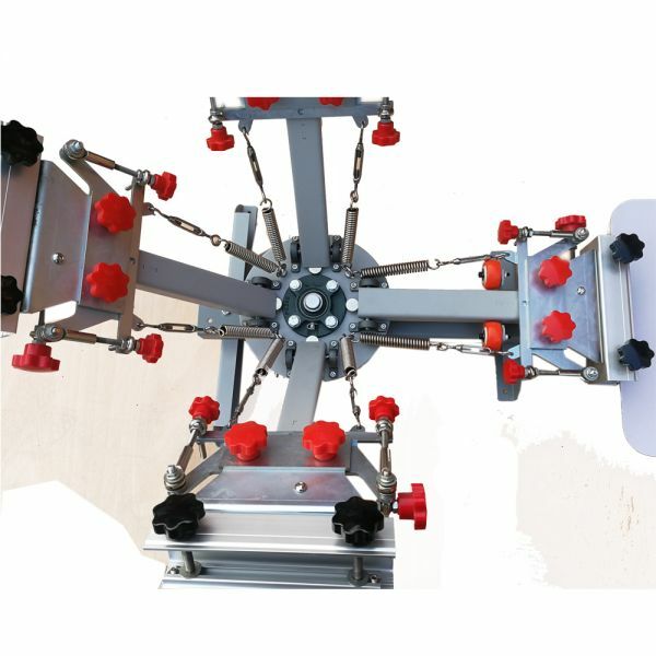 US 4 Color Silk Screen Printing Press Machine with Micro Registration