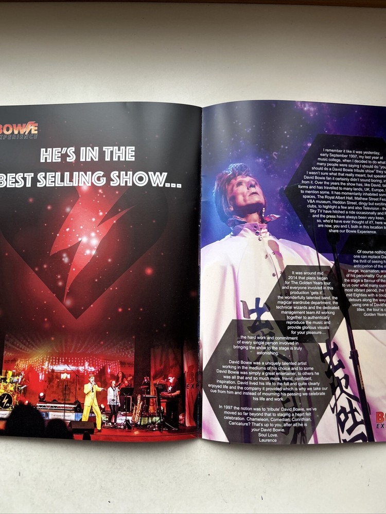 DAVID BOWIE EXPERIENCE The Golden Years Tour Programme