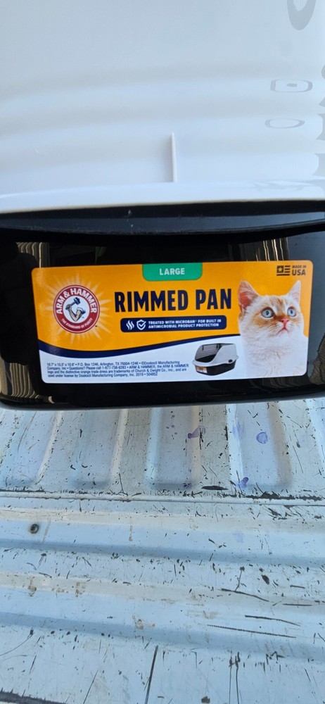 Cat Box Arm & Hammer Rimmed Wave Pan Large