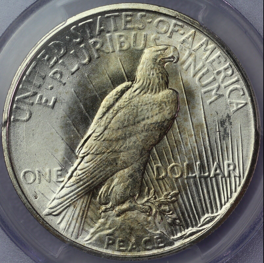:1925-S SILVER PEACE DOLLAR BLAST WHITE PCGS CHOICE MS63 KEY DATE HIGHEST-GRADES