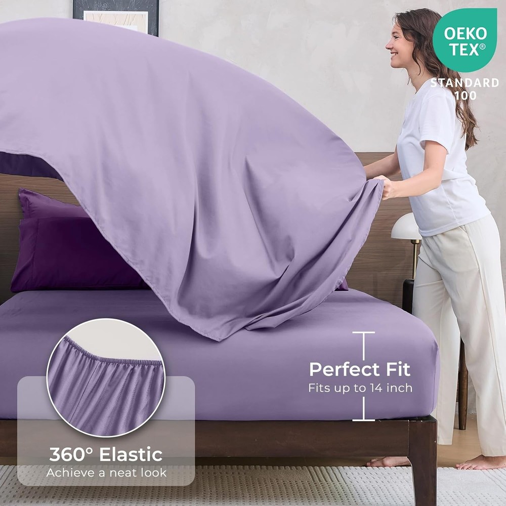Purple & Light Queen Comforter Queen, &