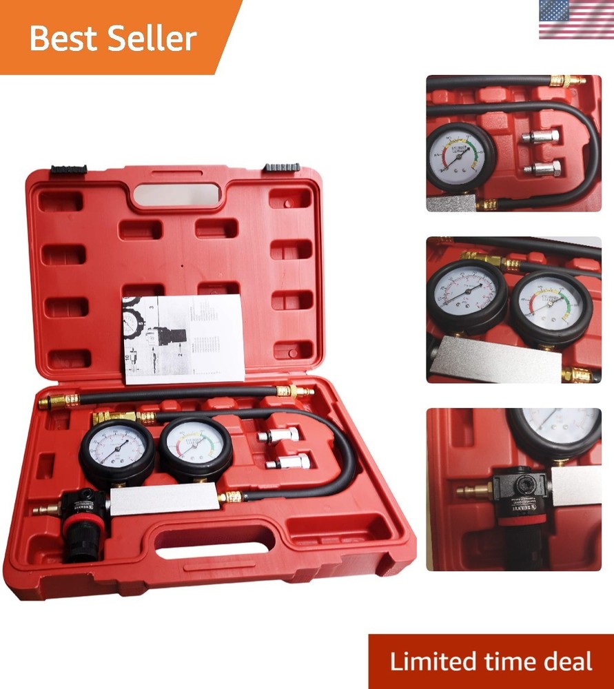 Cylinder Leak Down Tester - Dual Gauge Compression  Kit 4-Stroke