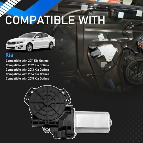 Power Window Motor Front Left Regulator Compatible with 2011-2015 Kia Optima