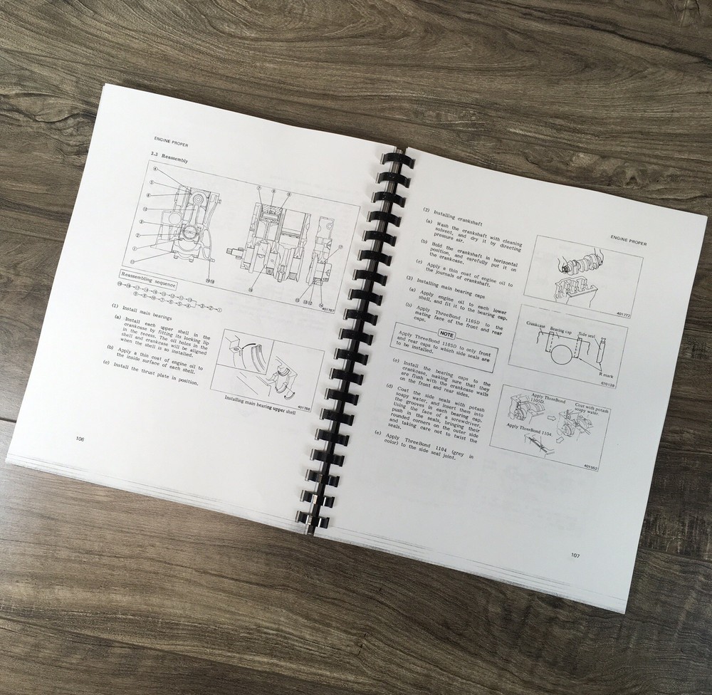Mitsubishi Diesel Engine S4E S4E2 S4F Technical Service Repair Shop Manual