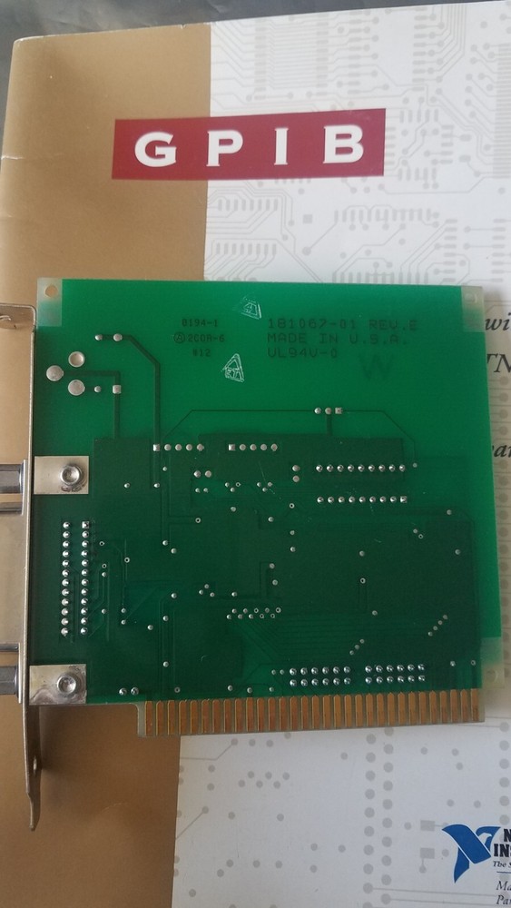 National Instruments 181065-01 GPIB-PCII/IIA ISA Interface Controller Card