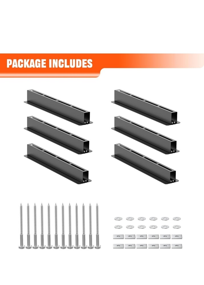 TORACK Garage 16\" Studs Ceiling Storage Rack, Overhead Tote Storage Rail System