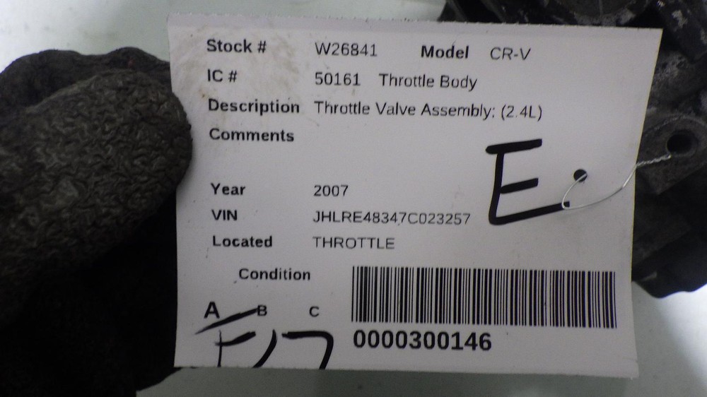 07 HONDA CR-V Throttle Body