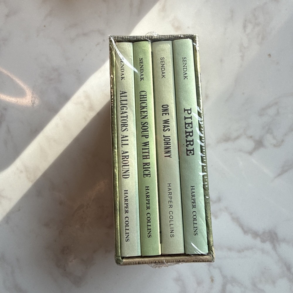 Nutshell Library by Maurice Sendak 1962 4 Mini Books HC Dust Jackets Case