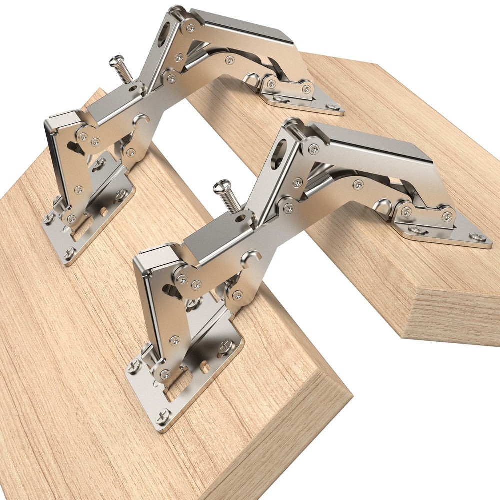 Chibery 4 Pack 170 Degree Soft Close Cabinet Hinges, Slow Smooth Hidden Frame...