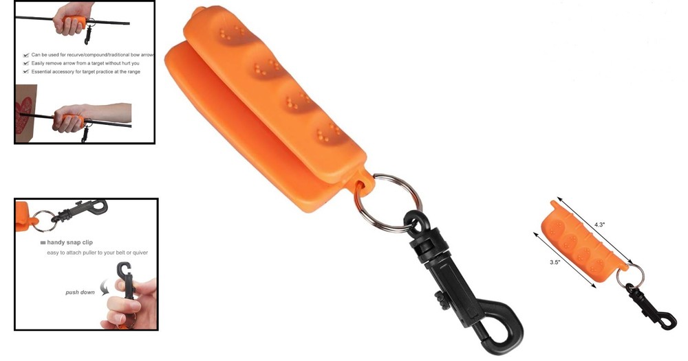 Archery Arrow Puller Remover Gripper with Belt Clip for Target Practice