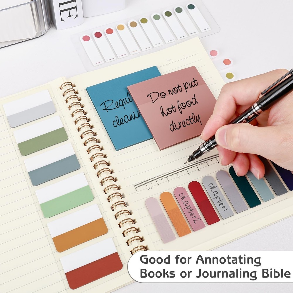 Transparent Sticky Notes, Clear Sticky Note with Pen, See Through Waterproof ...