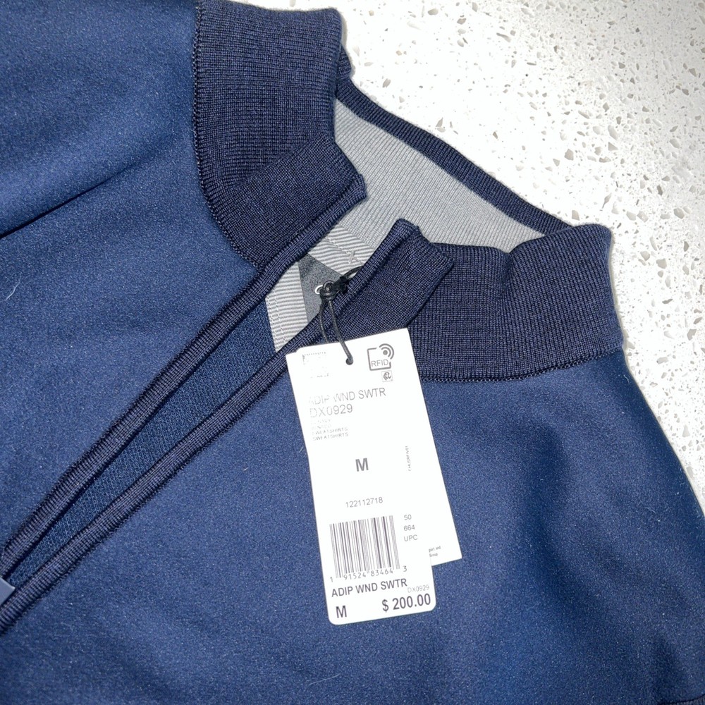NWT Adidas AdiPure Compact Wind Sweater 1/4 Zip Pullover Size Medium DX0929 $200