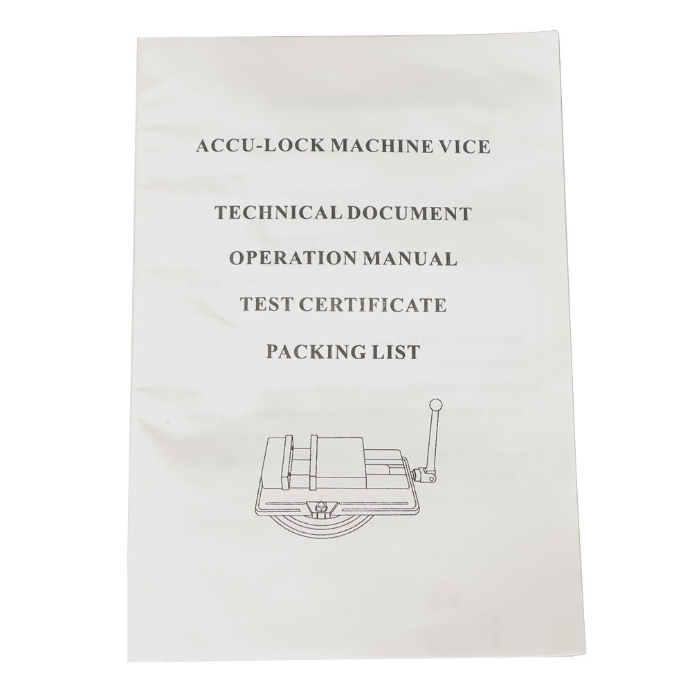 4" Lockdown CNC Milling Machine Vise With Base
