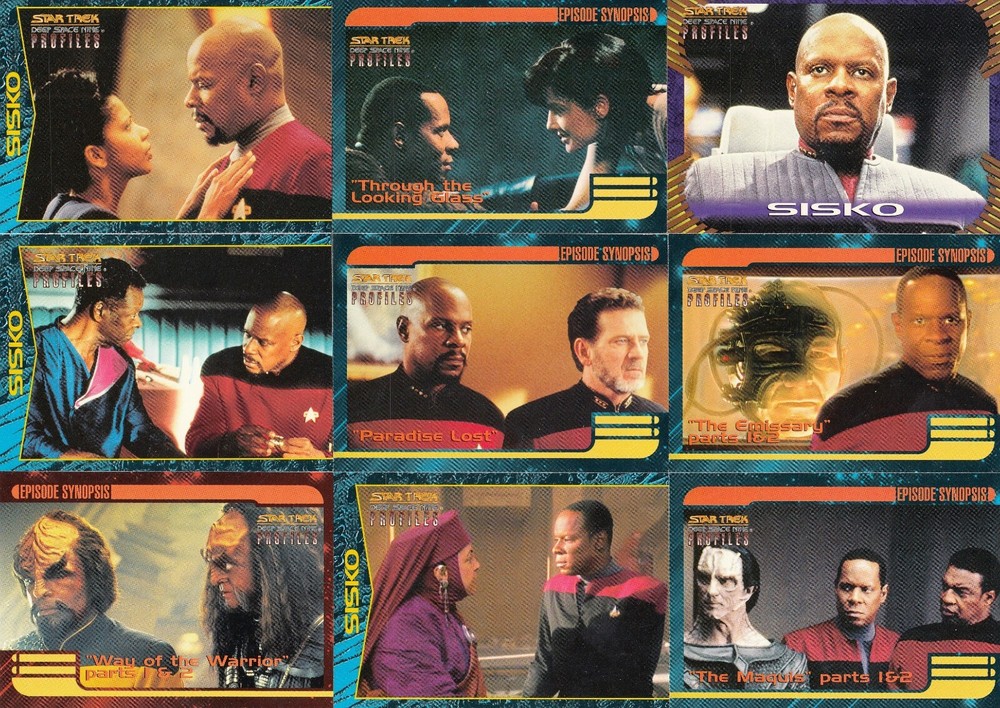 STAR TREK DEEP SPACE NINE PROFILES 1997 SKYBOX COMPLETE BASE CARD SET 82