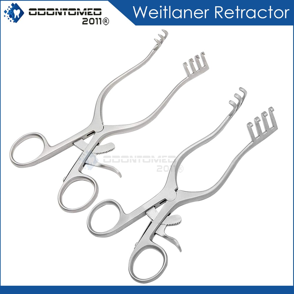 2 Weitlaner Retractor SHARP BLUNT 5.5'' Surgical Instruments