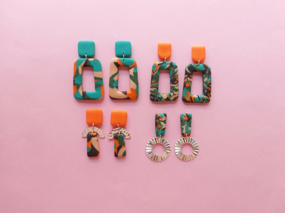 Set #A) 7 Pcs Polymer Clay Cutter Set | Unique Clay Cutters | Clay Tools