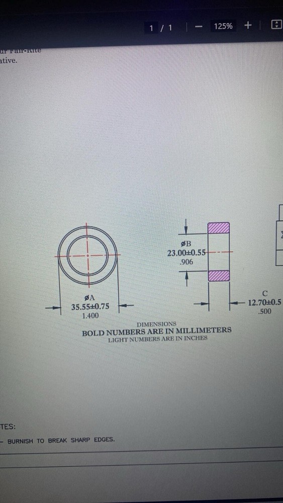 5961002701 FERRITE CORE TOROID 61 ****5 PC LOT ******