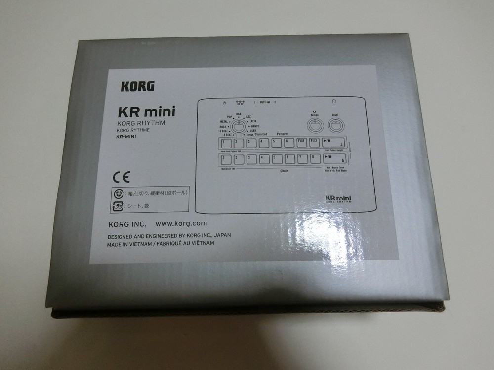 KORG KR Mini Compact Drum Machine With Built In Speaker Body Only