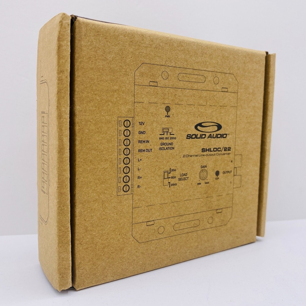 Solid Audio 2-Channel Active Line Output Converter with Auto Turn On SHLOC/22