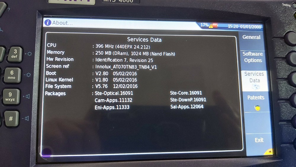 JDSU OTDR MTS4000 with E4126LA module, 37/35db, 1310/1550nm