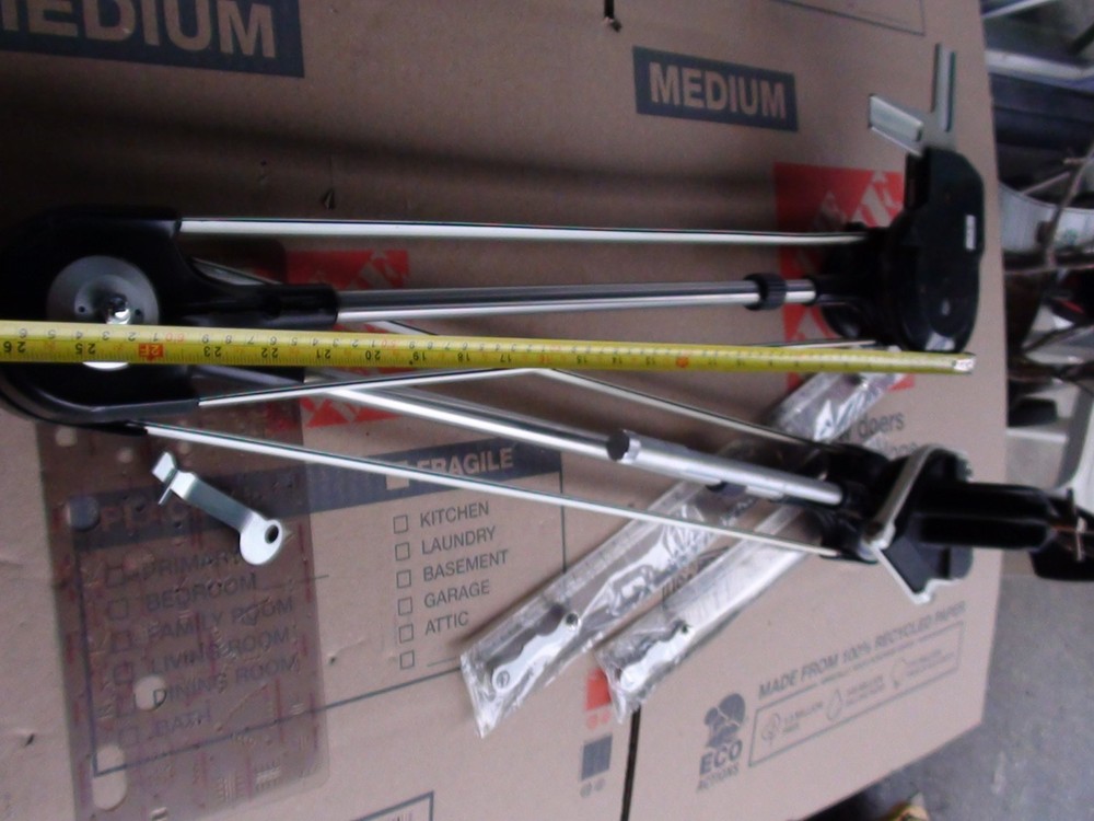 24" LEFT HAND LH MUTOH Dual Arm Drafting Machine w Protractor Head w Table Clamp