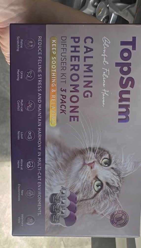 TopSum Calming Pheromone Diffuser Kit 3 Pack for Cats
