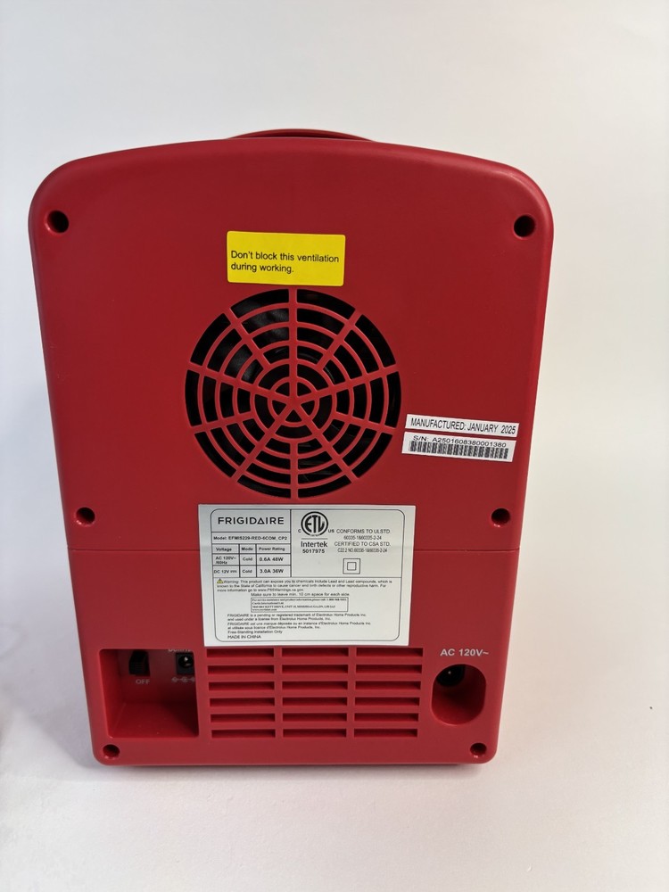 Frigidaire Retro Red Portable AC/DC Mini Fridge Table Top RED