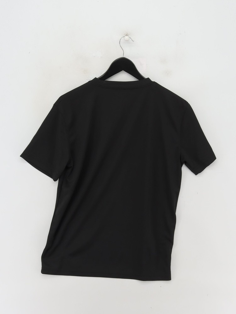 Brooks Men's T-Shirt S Black 100% Polyester Crew Neck Basic