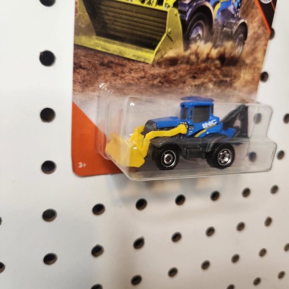 2019 Matchbox MBX Backhoe Countryside Blue INC 92/100.