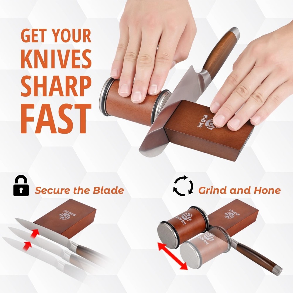 Professional Rolling Knife Sharpener Kit – Premium Diamond & Cerami... Fas