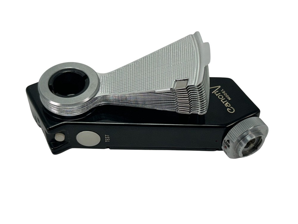 [Untested] Canon Flash Unit Model V with Leather Case From JAPAN