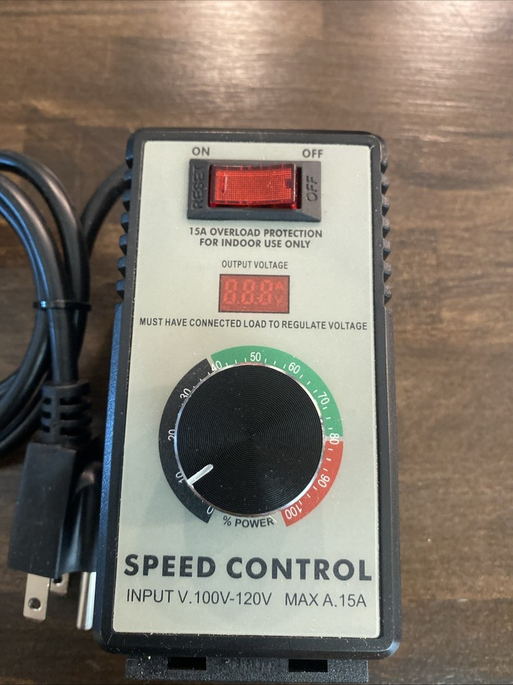 AC Motor Speed Controller 100V-120V 15A Variable Regulator Router Drill Fan LED