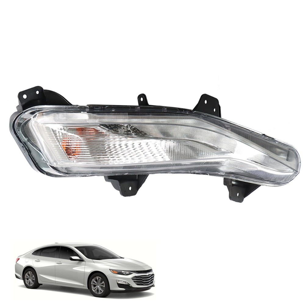 Fog Light Right Side Black Clear Plastic Malibu 2019 84575553