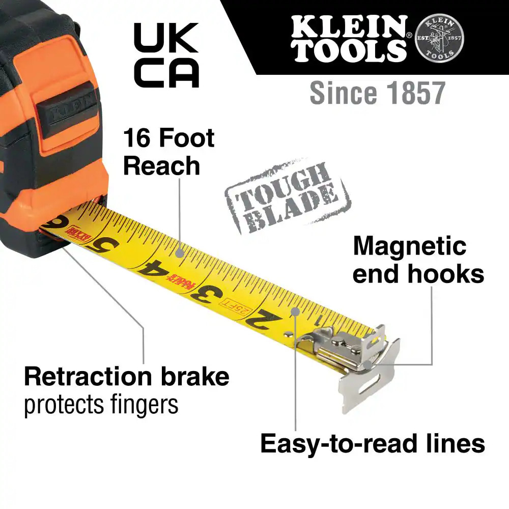 16 Ft. Magnetic Double-Hook Tape Measure