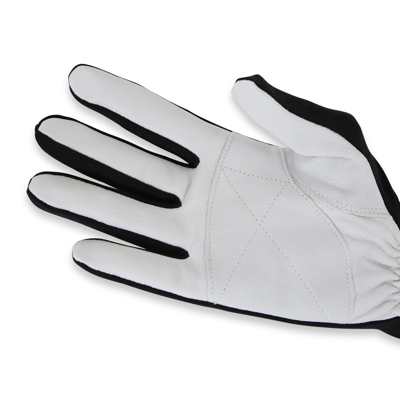 RaceQuip RQP 350003 RQP 350 Series Driving Gloves 1-Layer Black/White Medium