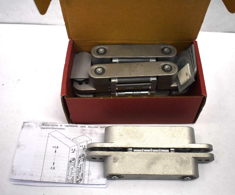 Laflorida Hitech Hinges Concealed 3-Axis Adjustable Silver Finish 896000106
