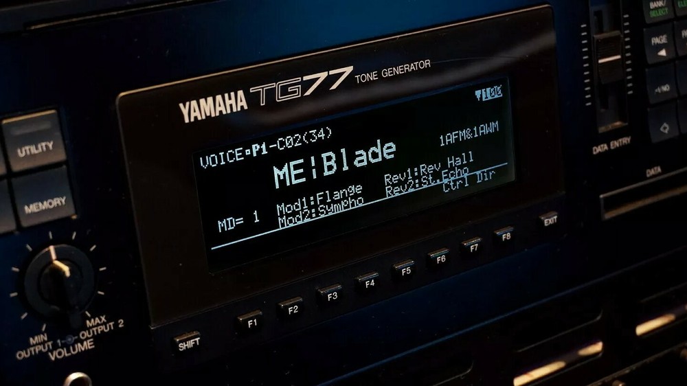 Yamaha TG-77 / QY300 Custom (Negative) LED Display !