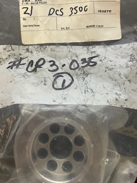 Gerber CR3-035, PULLY, Z1, DCS 3500