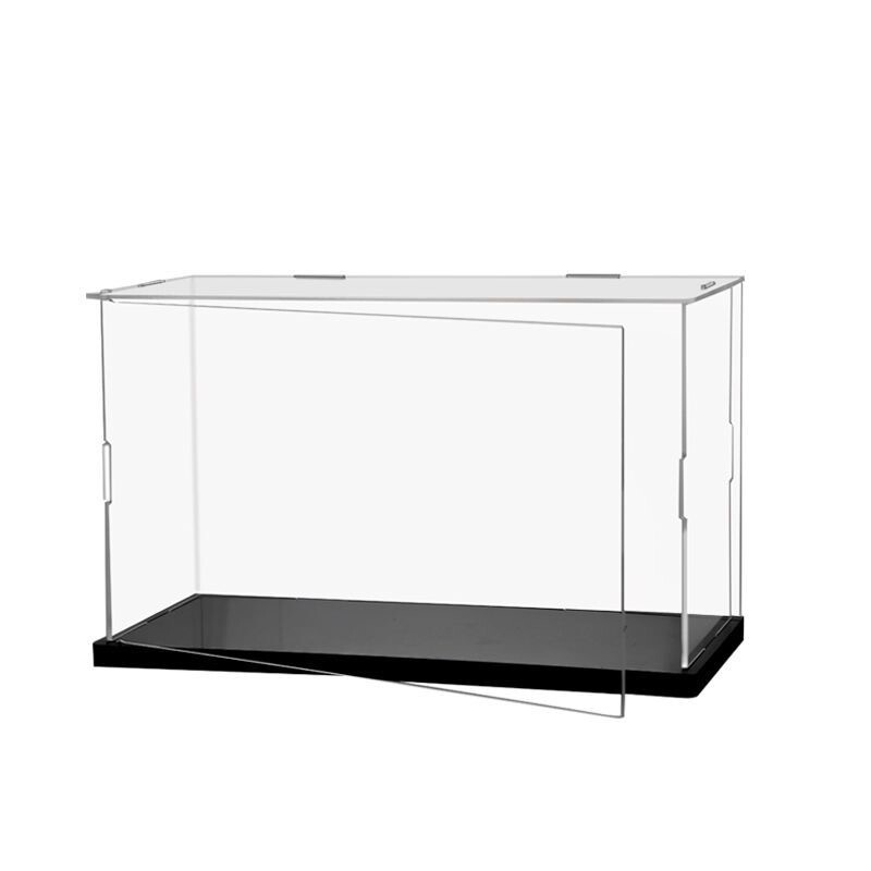 Front Open Acrylic Plastic Display Case Box Dustproof Self-Assembly Various Size