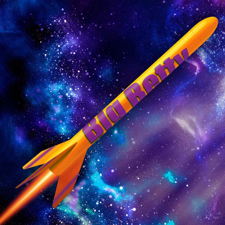 Quest Flying Model Rocket Kit Big Betty QST 1014