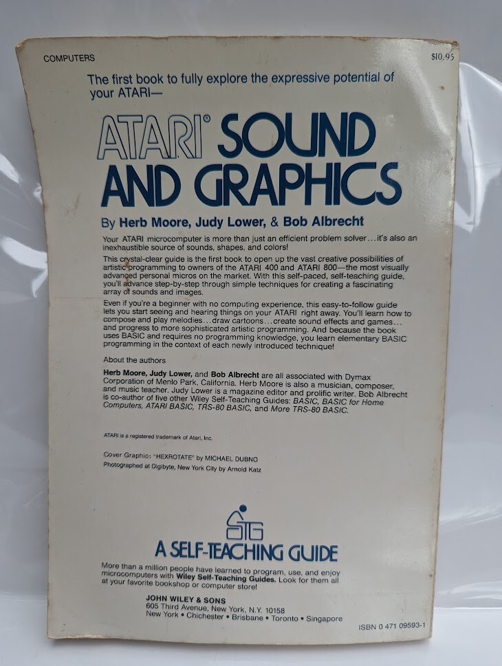 Vintage Video Game Manual: Atari Sound & Graphics Self-Teaching Guide 1982
