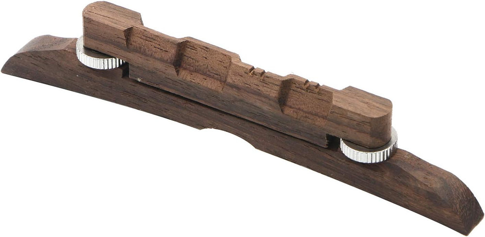4.53-Inches Adjustable Compensated Mandolin Strings Bridge Ebony for Archtop Ma