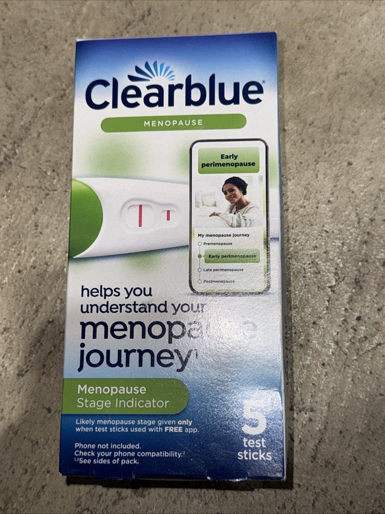 Clearblue Menopause Stage Indicator - 5 Test Sticks Exp 2/26 - new
