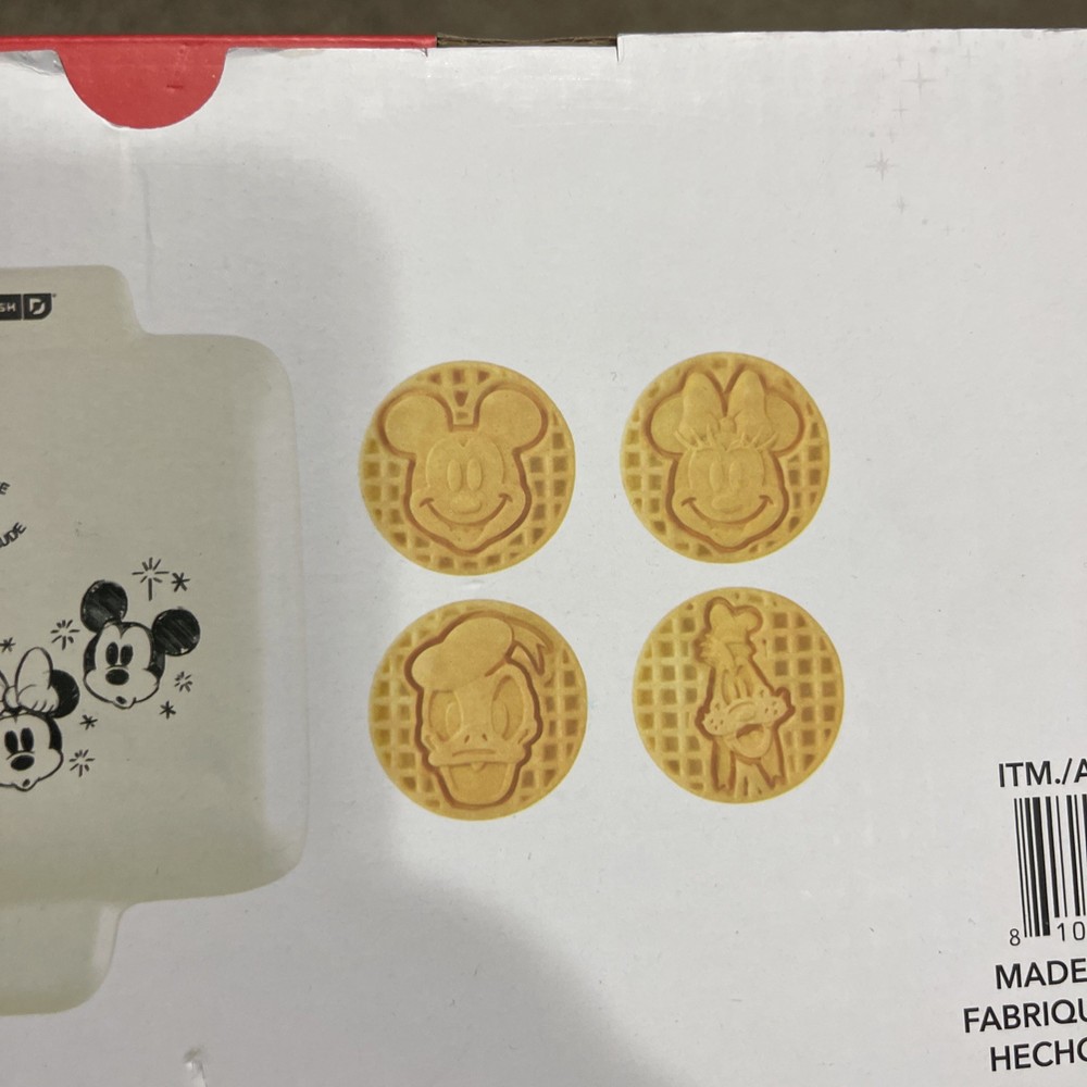 Dash Disney Mickey & Friends Waffle Maker, No-Drip, Ceramic Nonstick - NEW!